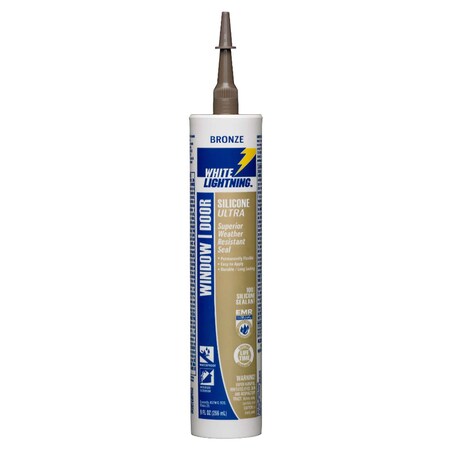 Krylon White Lightning Window & Door Silicone Ultra Bronze Sealant - 10 Oz W31103510